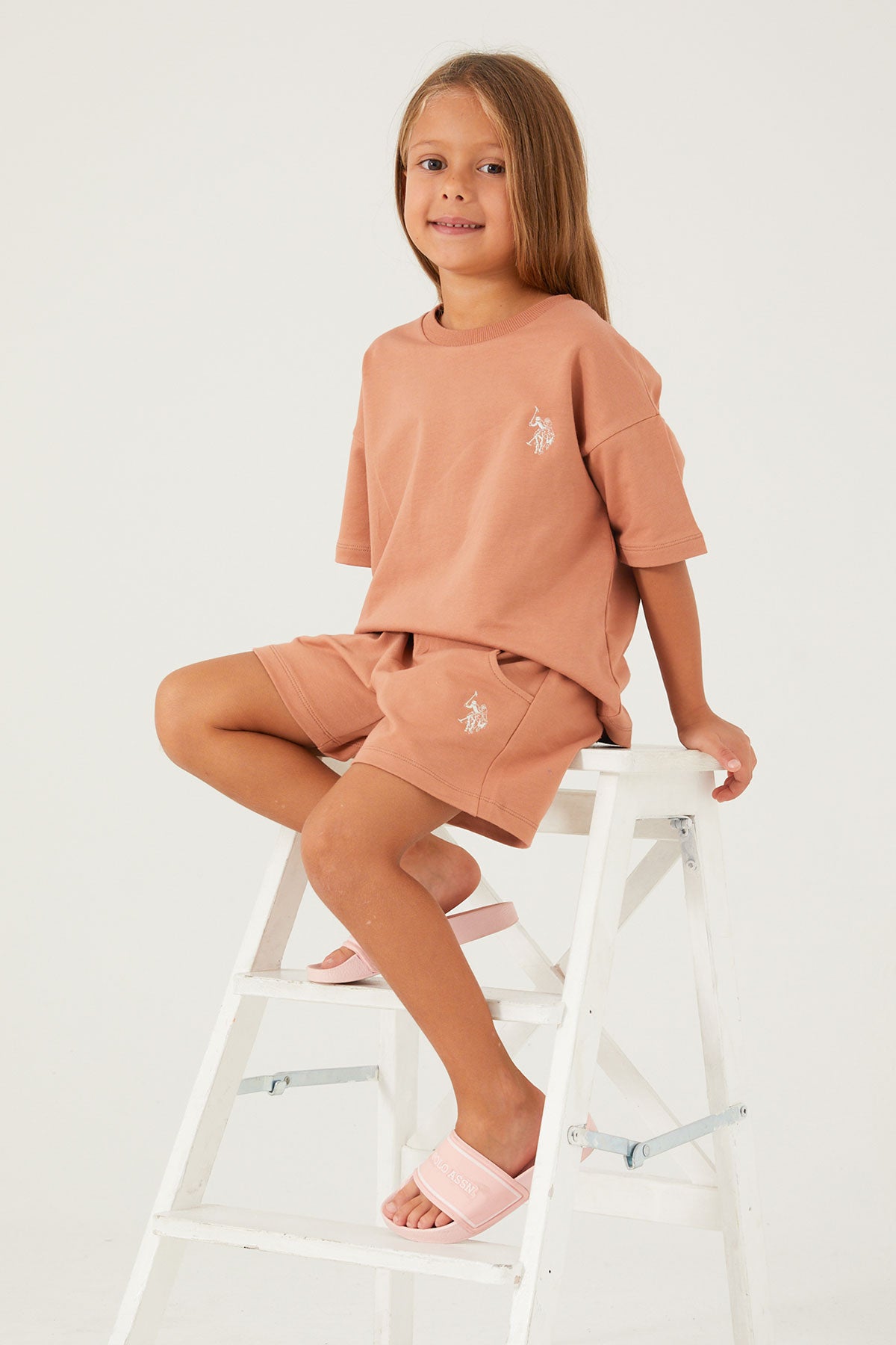 U.S. Polo Kids Girls Two Pieces Pajama Set Two Threads