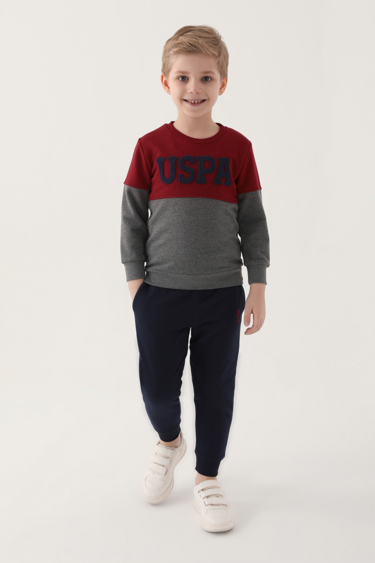 U.S. Polo Kids Boys Pajama Two Pieces Set Three Threads