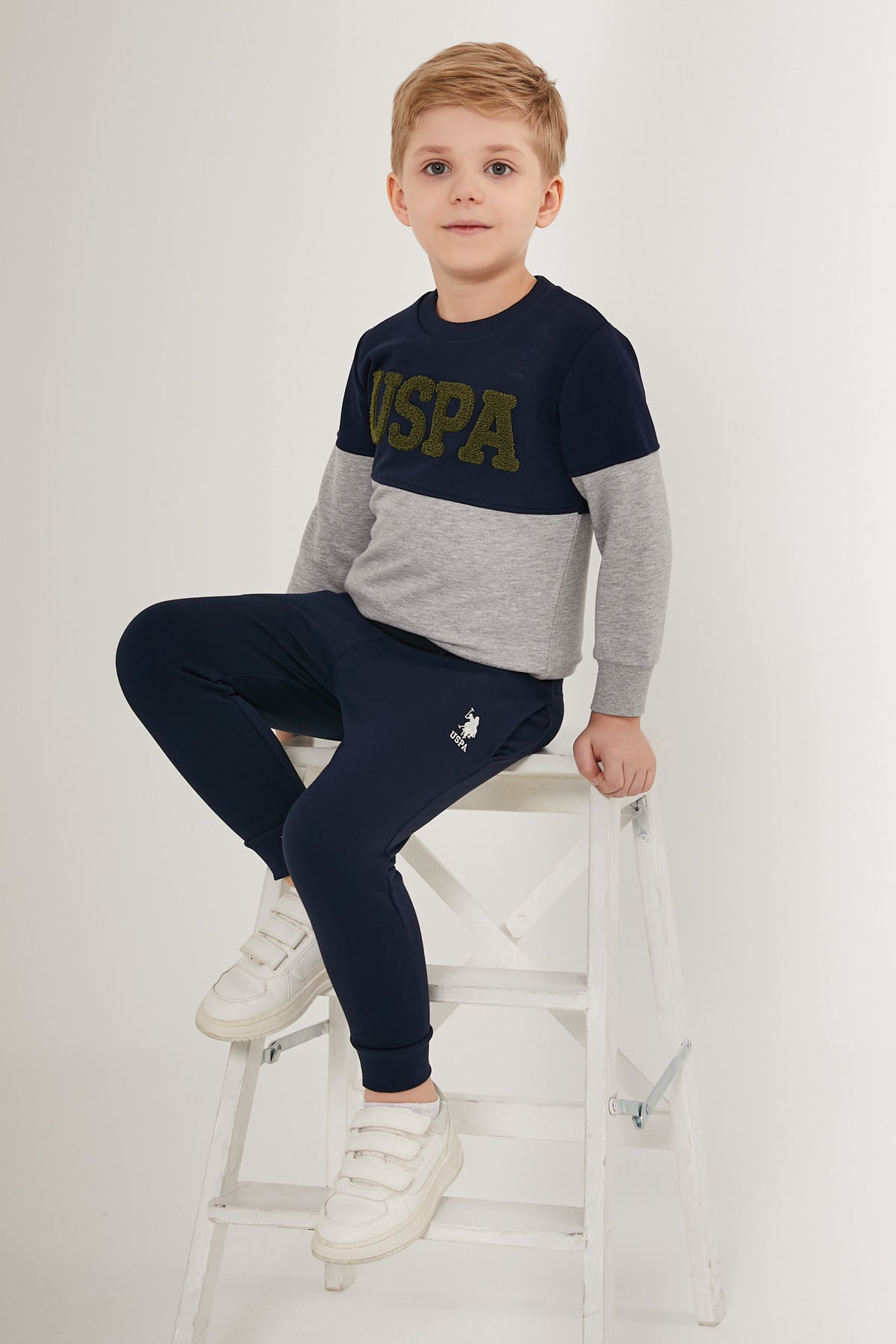 U.S. Polo Kids Boys Pajama Two Pieces Set Three Threads