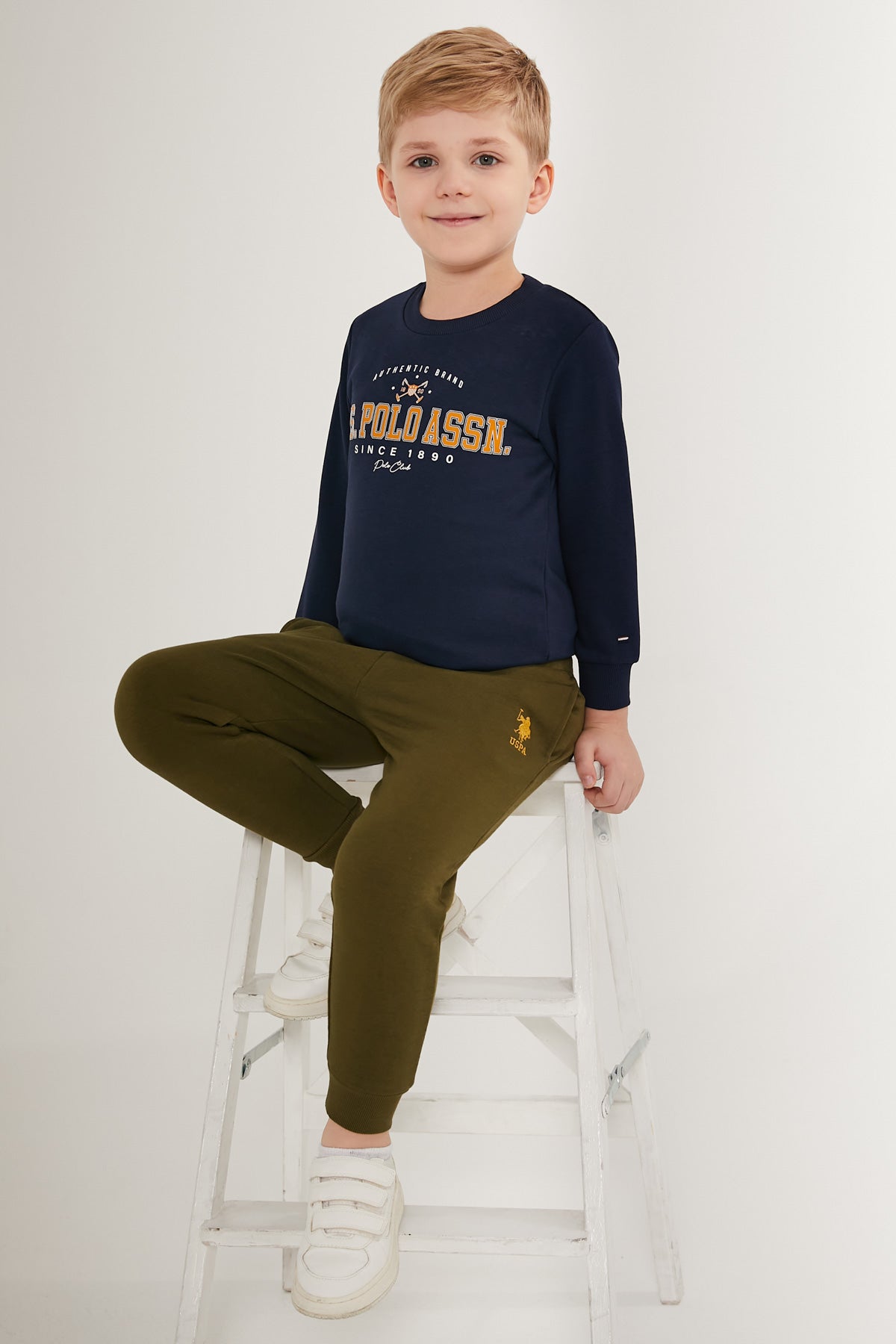 U.S. Polo Kids Boys Pajama Two Pieces Set Three Threads