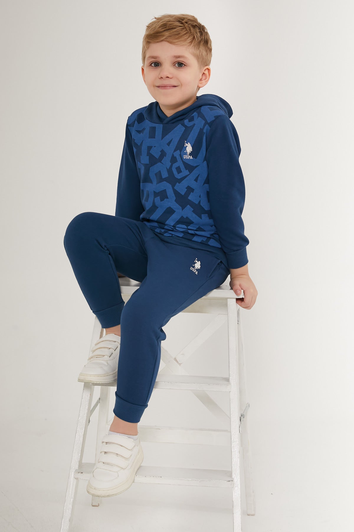 U.S. Polo Kids Boys Pajama Two Pieces Set Three Threads