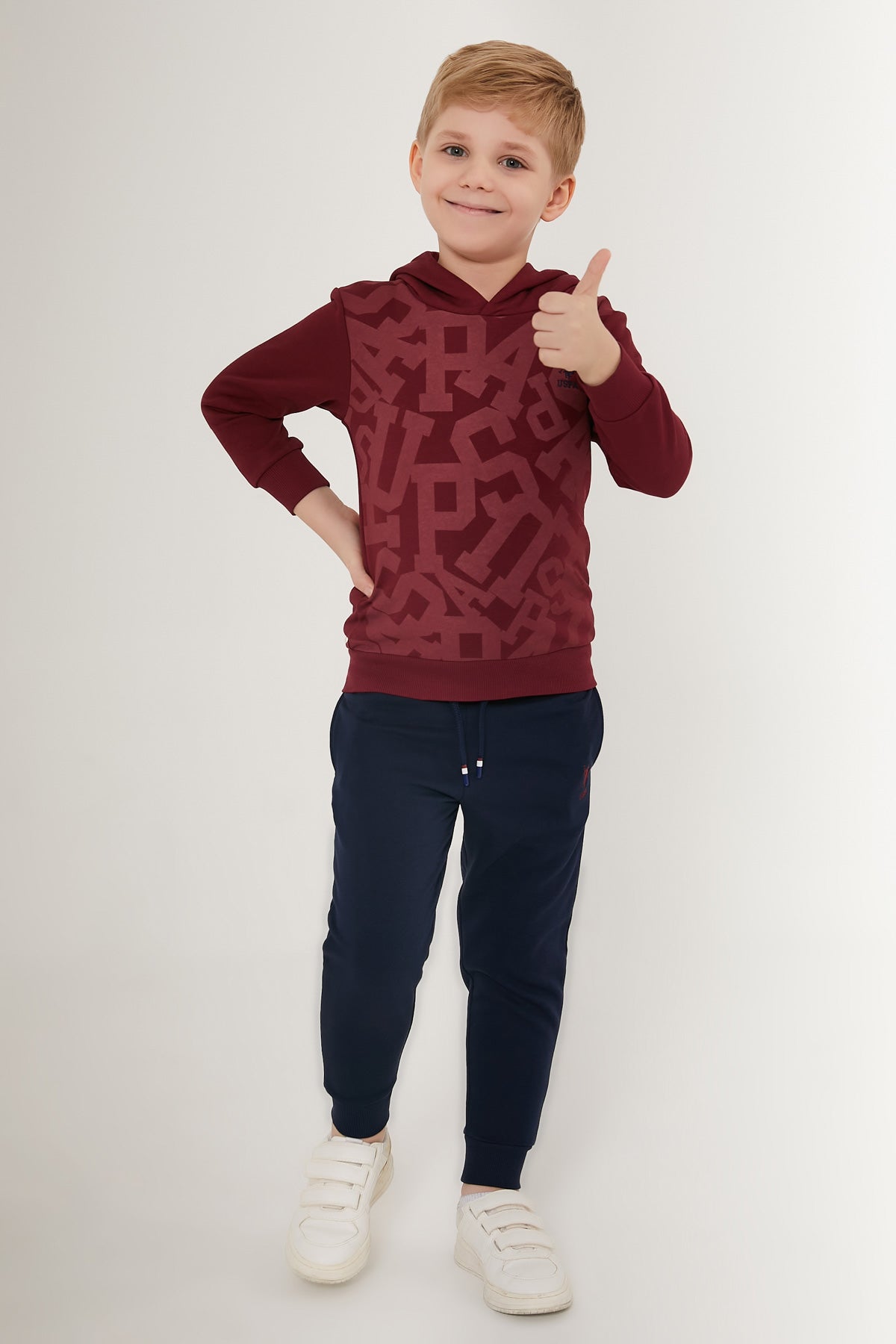 U.S. Polo Kids Boys Pajama Two Pieces Set Three Threads