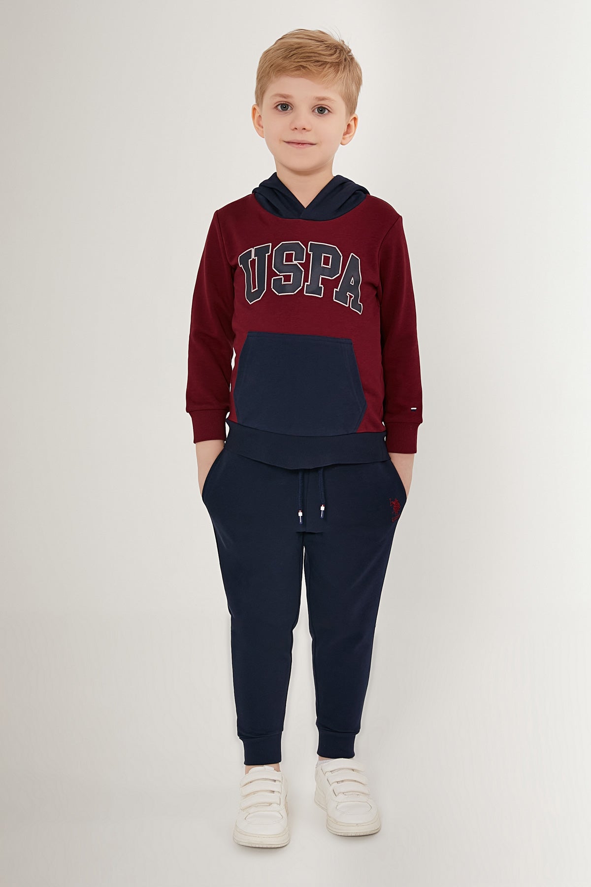 U.S. Polo Kids Boys Pajama Two Pieces Set Three Threads
