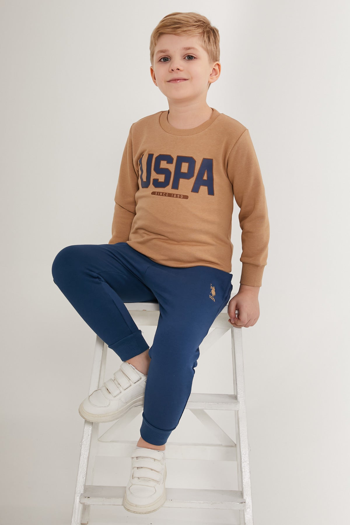 U.S. Polo Kids Boys Pajama Two Pieces Set Three Threads