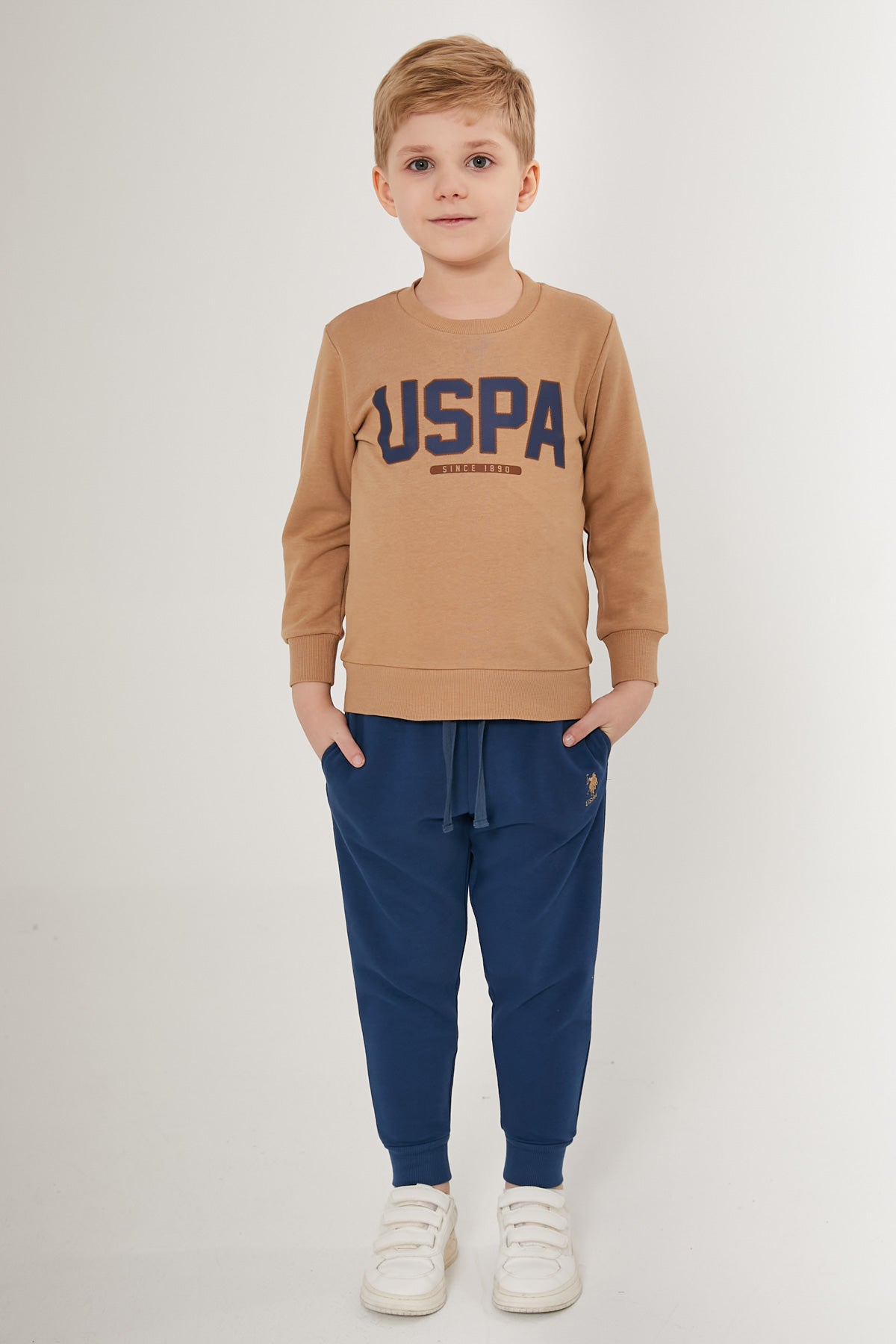 U.S. Polo Kids Boys Pajama Two Pieces Set Three Threads