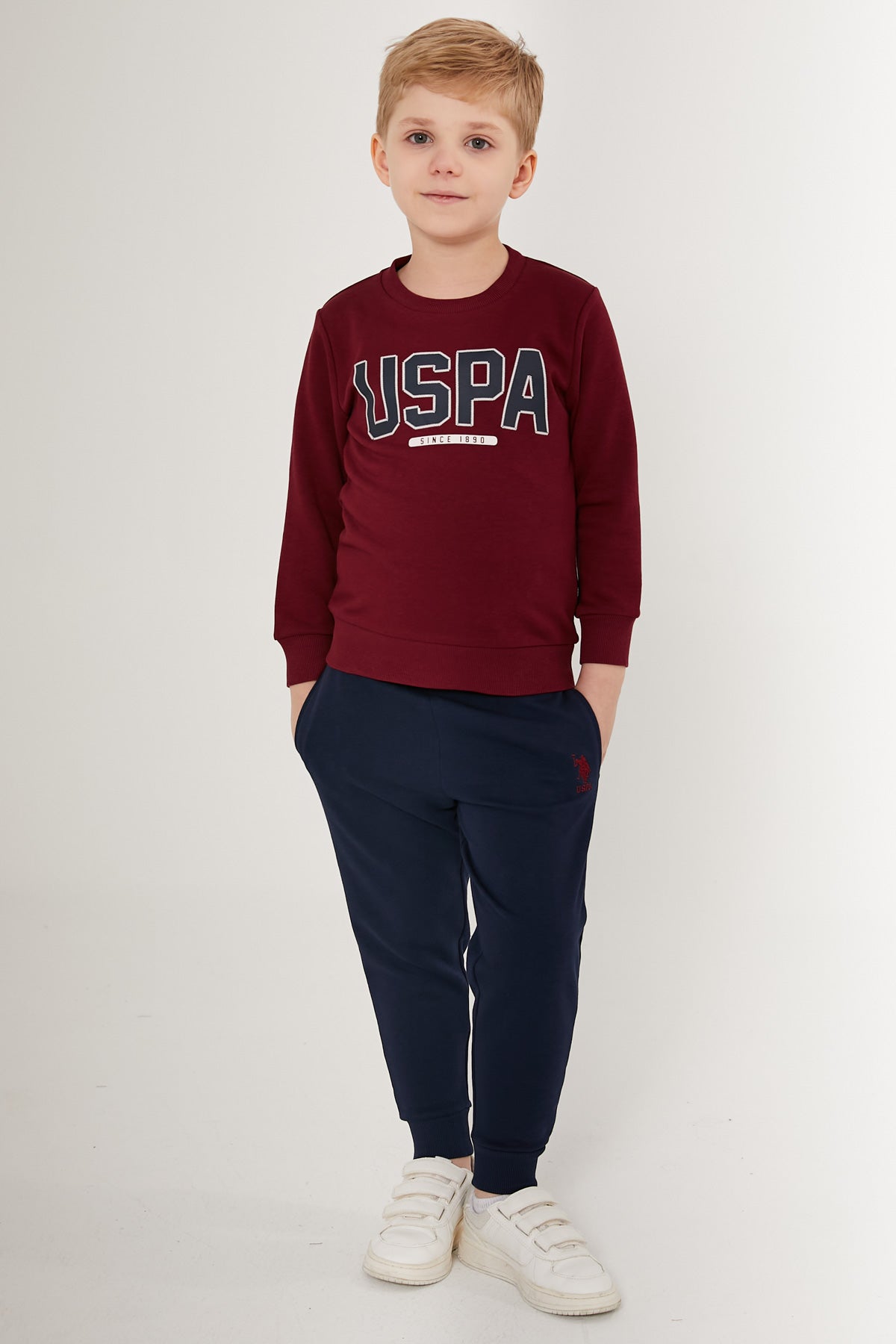 U.S. Polo Kids Boys Pajama Two Pieces Set Three Threads