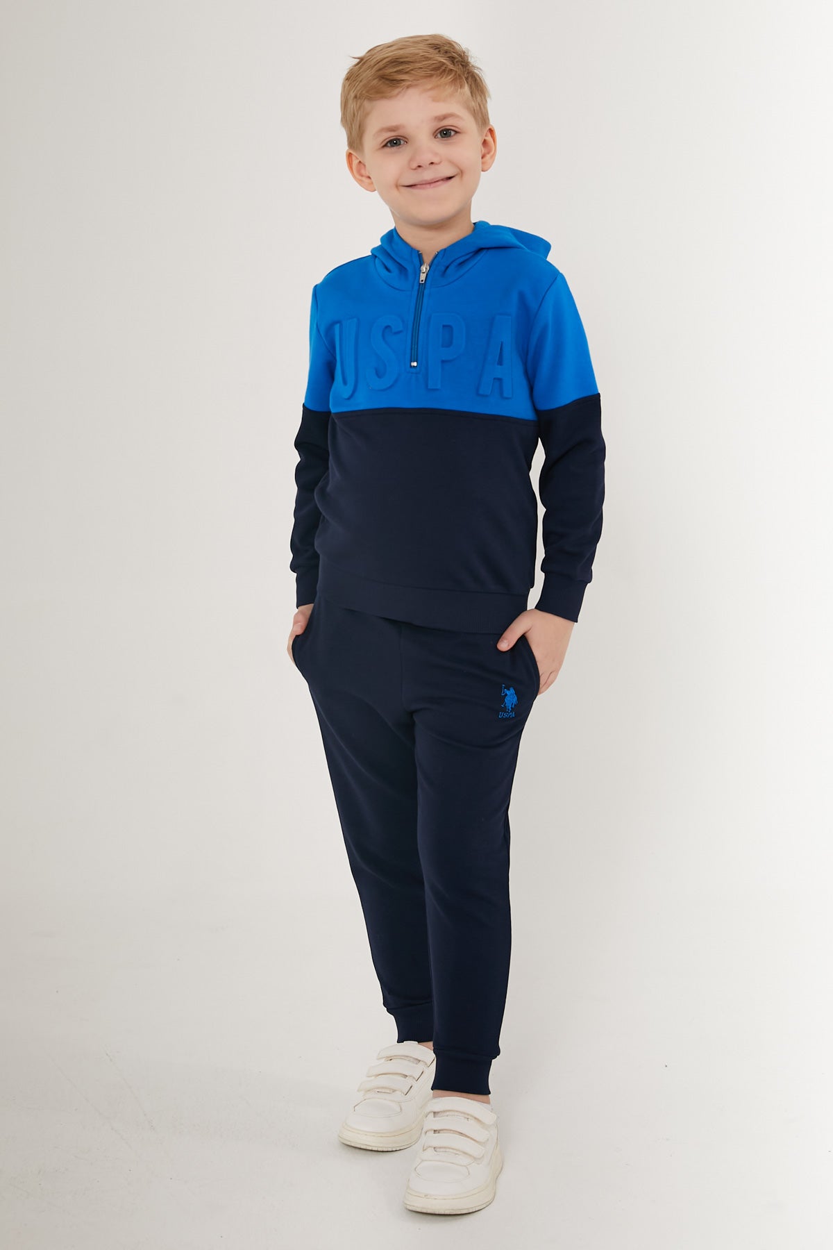 U.S. Polo Kids Boys Pajama Two Pieces Set Three Threads