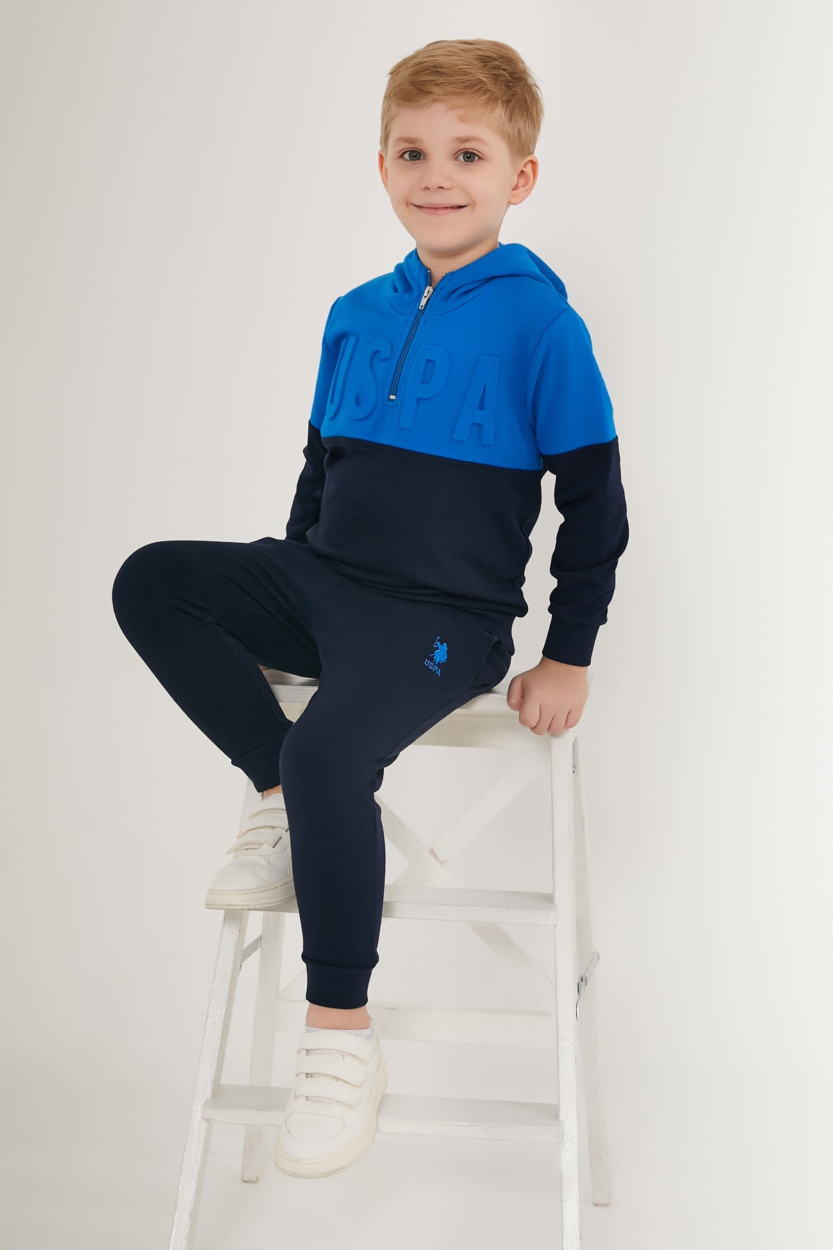 U.S. Polo Kids Boys Pajama Two Pieces Set Three Threads