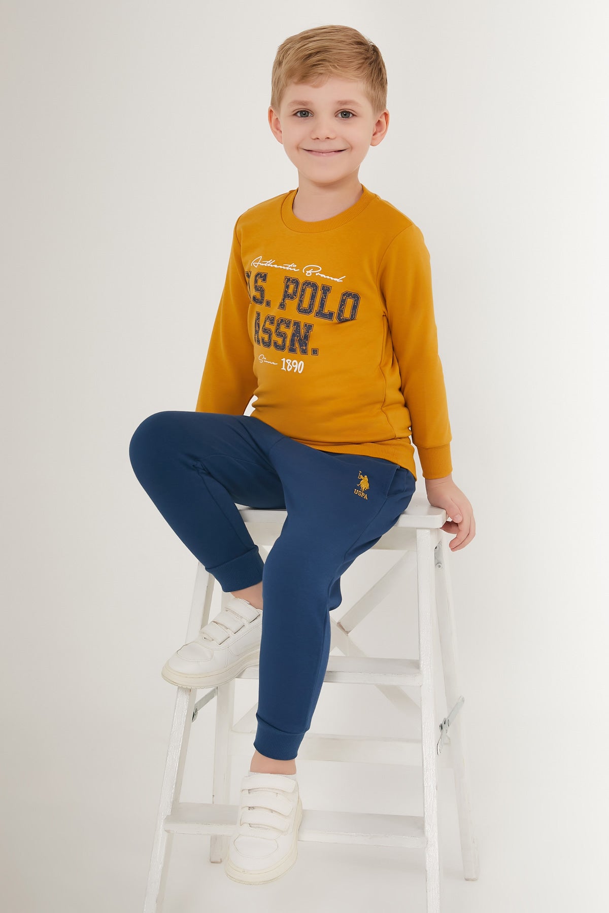 U.S. Polo Kids Boys Pajama Two Pieces Set Three Threads