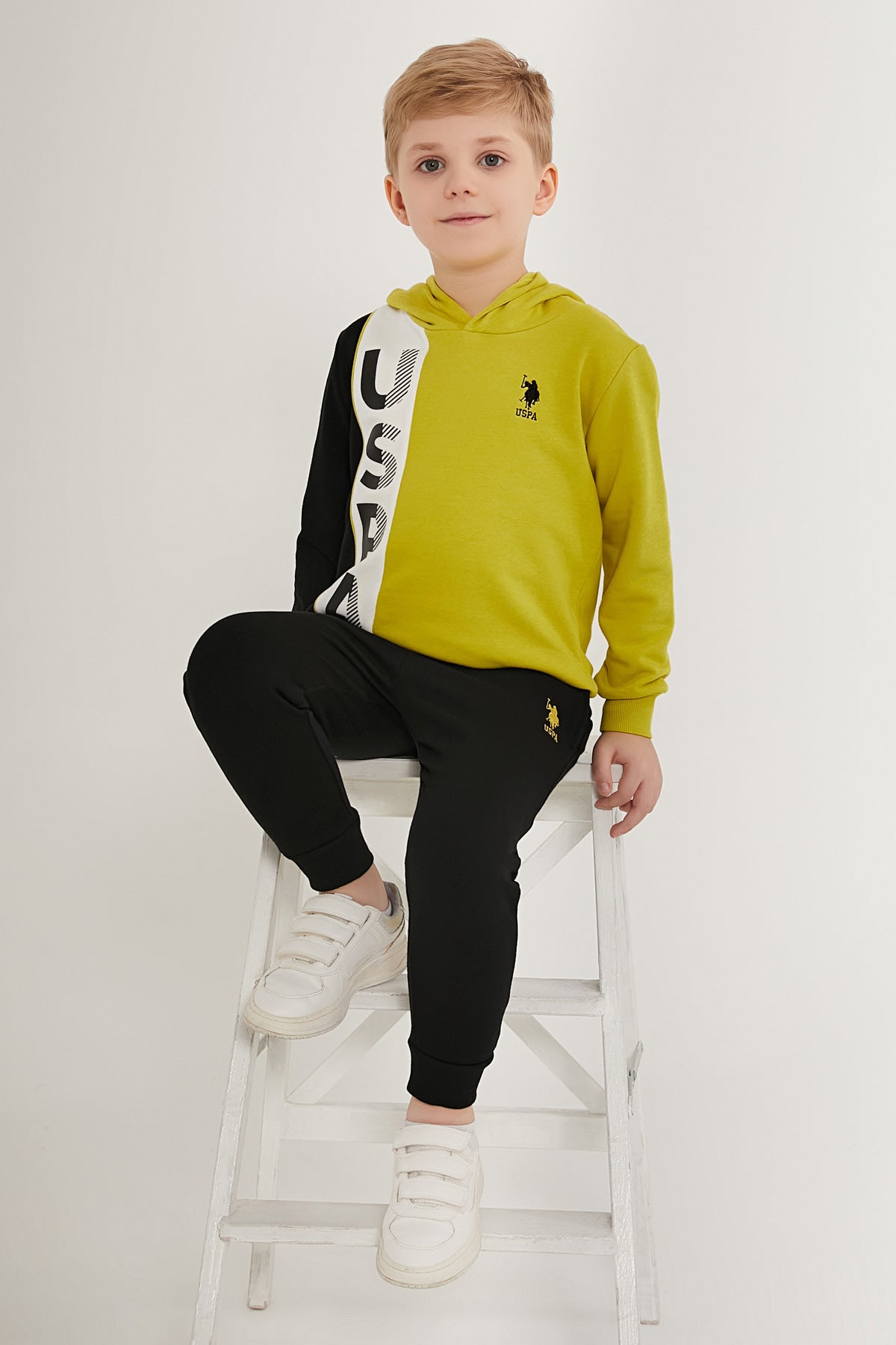 U.S. Polo Kids Boys Pajama Two Pieces Set Three Threads