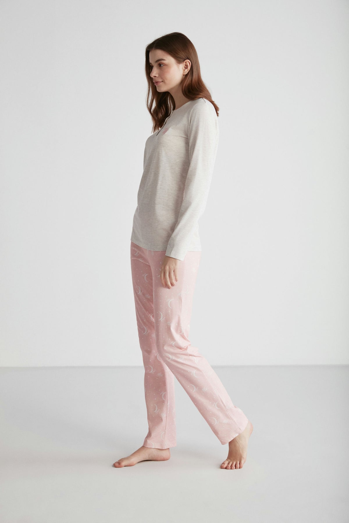 U.S. Polo Women Button Placket Pajama