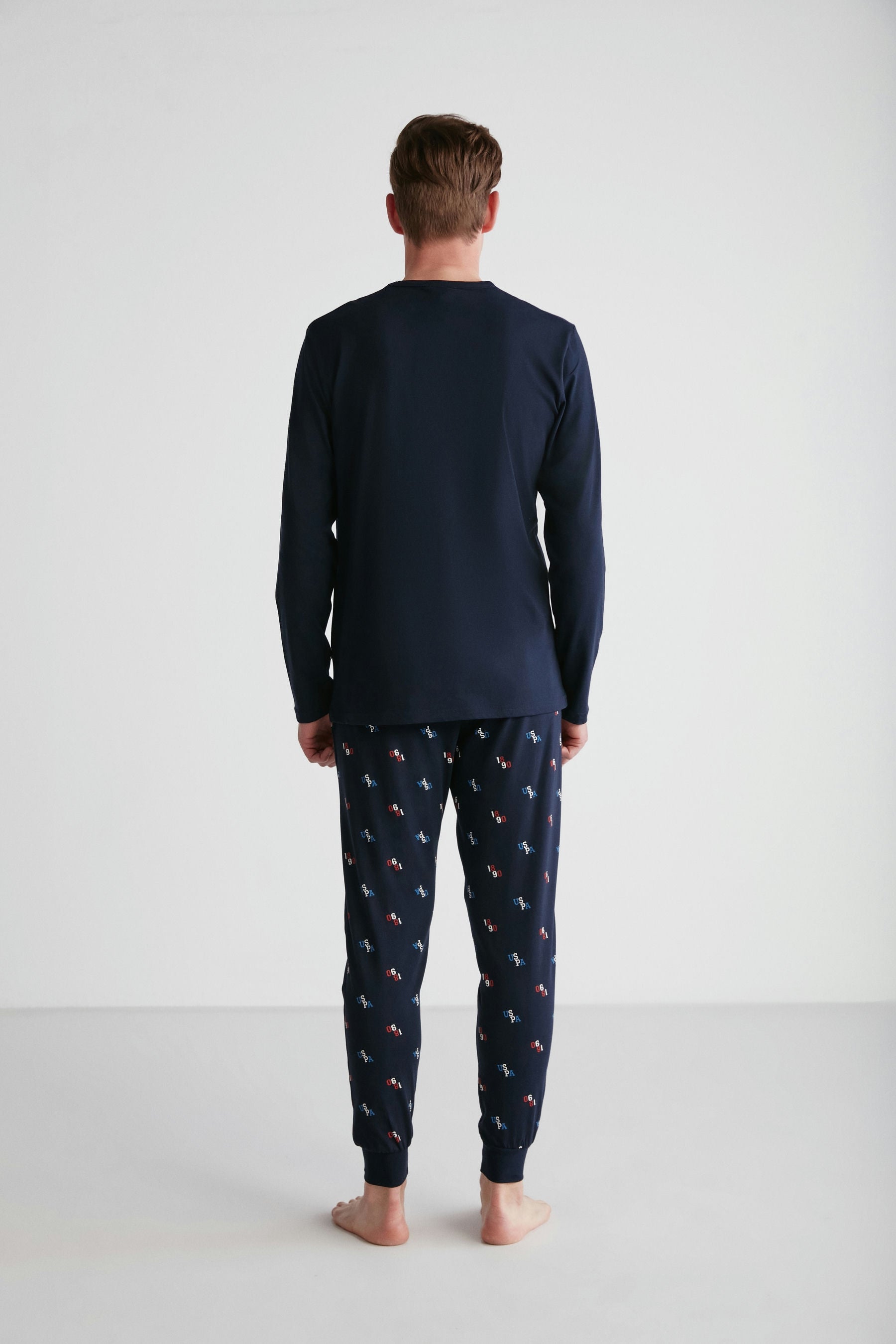 U.S. Polo Men Round Neck Pajama Set