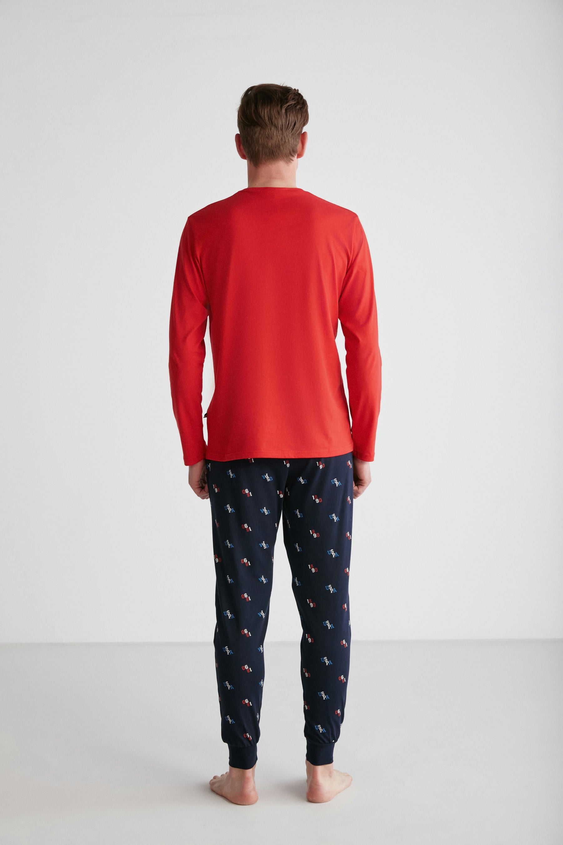 U.S. Polo Men Round Neck Pajama Set