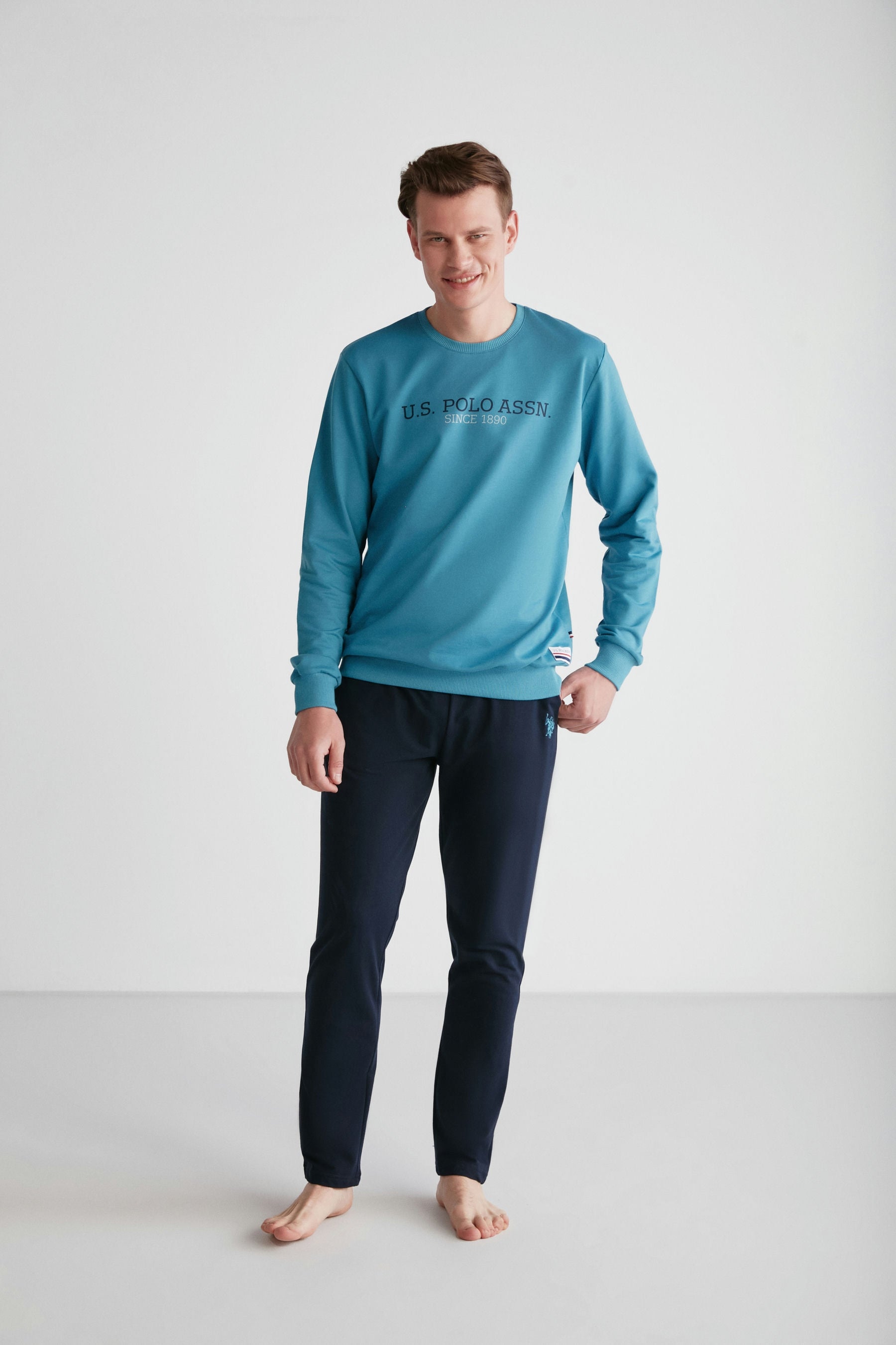 U.S. Polo Men Pajama Set Top and Pant