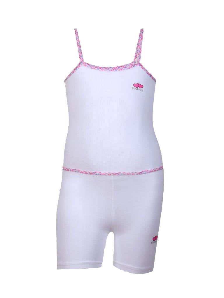Cottonil Girls Heart Top Short Set