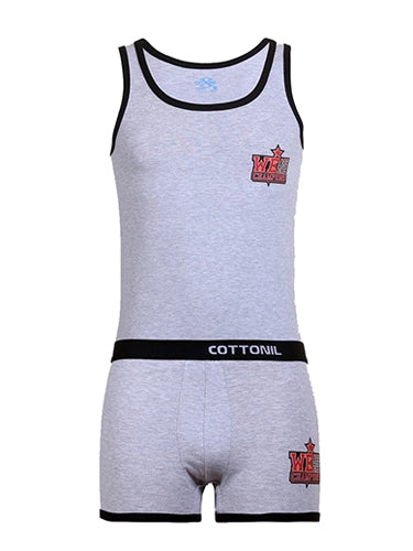 Cottonil Men Sleeveless Rel.Set Coloured
