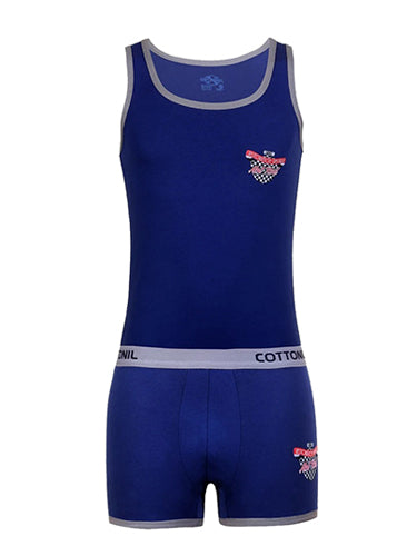 Cottonil Men Sleeveless Rel.Set Coloured